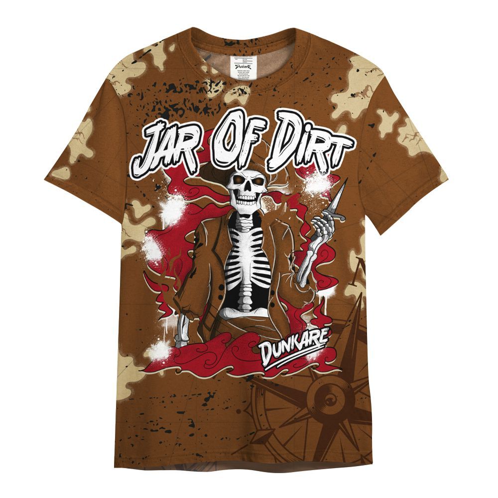 Shirt To Match Archaeo Brown 5s - Skeleton Jar Of Dirt Retro All Over Print