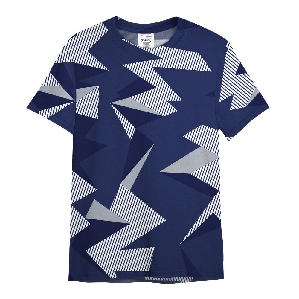 Shirt To Match Midnight Navy 11s - Geometric Camouflage Pattern All Over Print