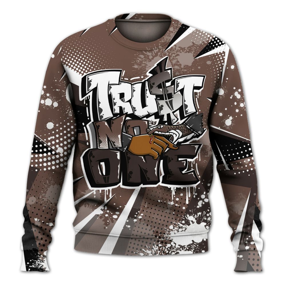 Sweatshirt To Match Air Force 1 Low Escape - Poly Trust No One Dripping All Over Print