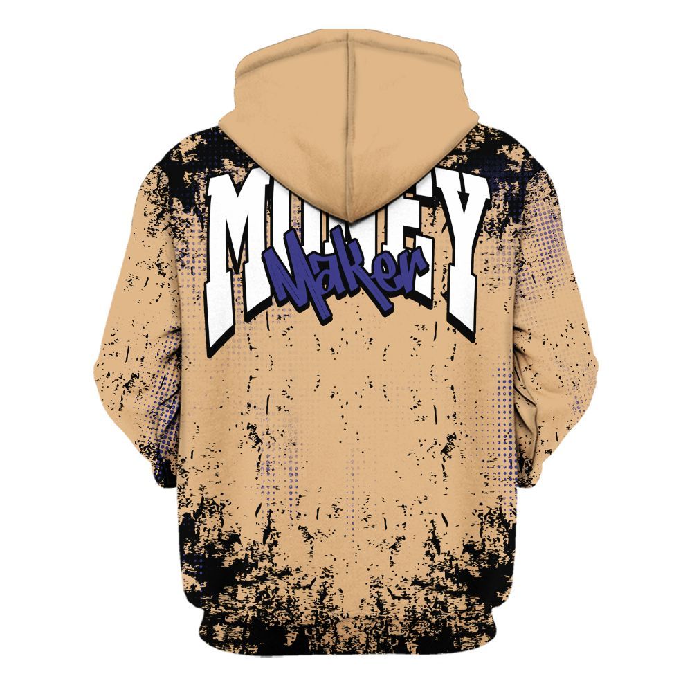 Hoodie To Match SE Afrobeats 7s - Move In Silence Money Street Retro All Over Print