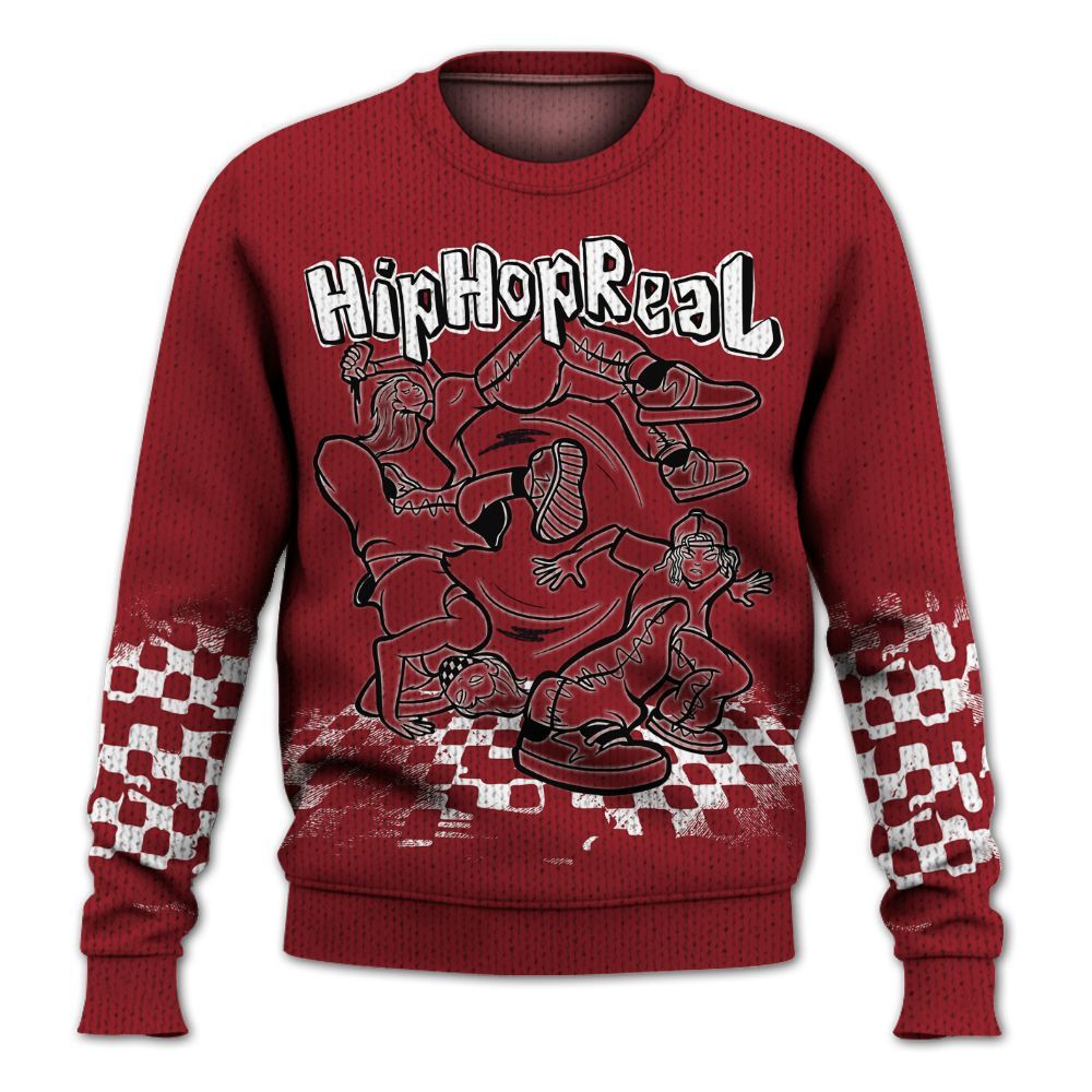 Knitted Sweater To Match High Black Toe Reimagined 1s - Feel Life Street Style