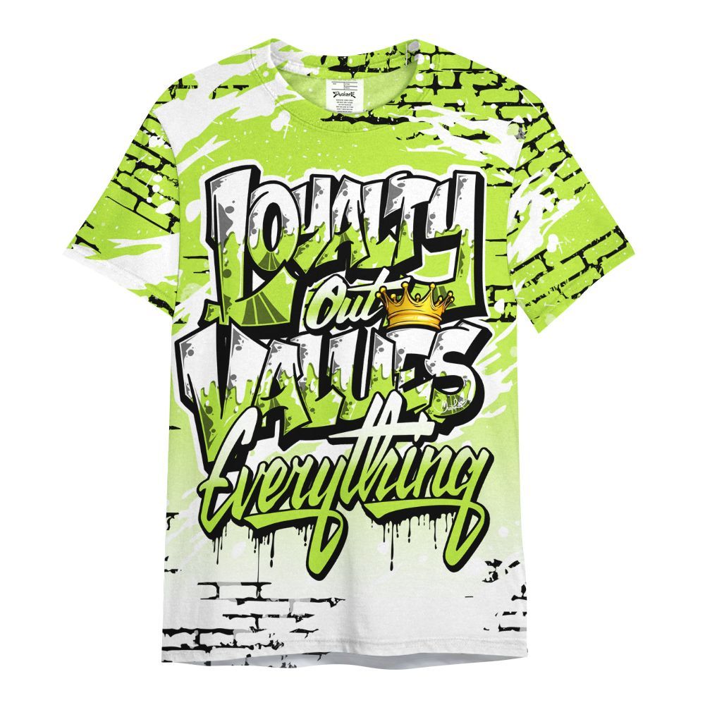 Shirt To Match Air Force 1 Low Dance Volt - Values Of Loyalty Drip All Over Print