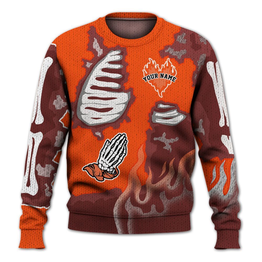 Sweater To Match Kobe 6 Protro Total Orange - Dislike Us Graphic Burning Custom Name Graphic