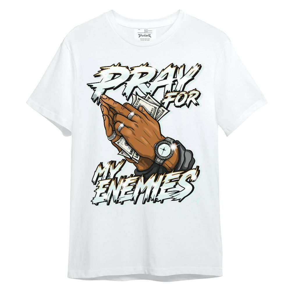 Shirt To Match Pure Platinum 4s - Prayed For Enemies Graphic Unisex Shirt