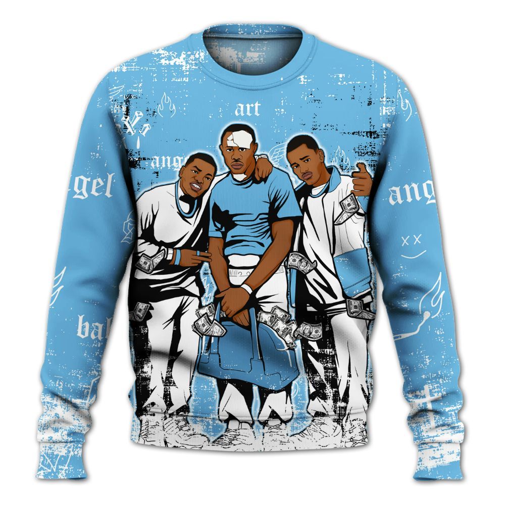 Sweatshirt To Match Melo 12s - Paid In Full Money All Over Print