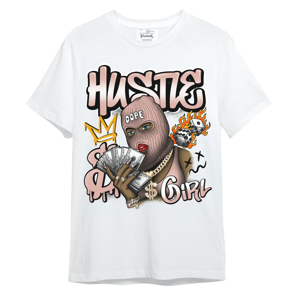 Shirt To Match Dunk Low Pink Velvet - Money Hustles Girl Streetwear Unisex Shirt