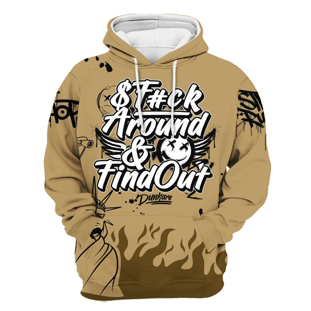 Hoodie To Match Black LD 1000 - Graphic Fck Around Find Out All Over Print