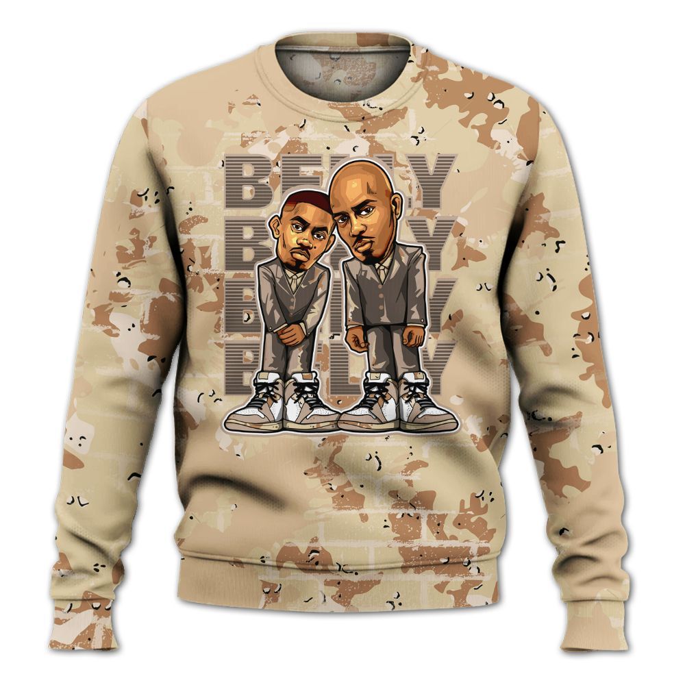 Sweatshirt To Match Desert Camo 3s - Belly Sneakers Graphic Halloween All Over Print