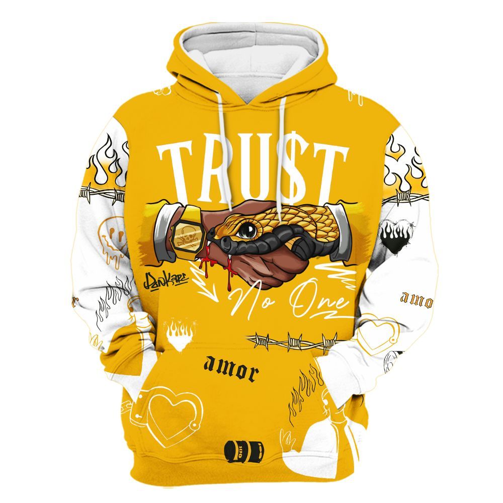 Hoodie To Match Del Sol 13s - Snake Trust No One All Over Print