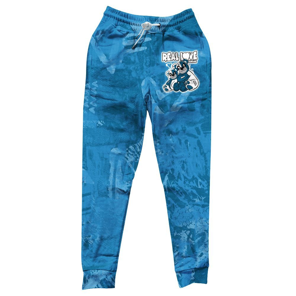 Sweatpant To Match Powder Blue 9s - Sincere Fondness Bear All Over Print