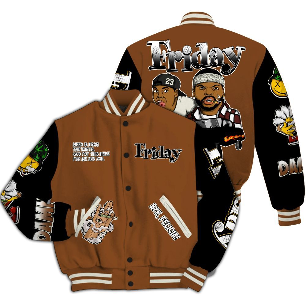 Varsity Jacket To Match High OG Love The Game 1s - Friday Sneaker Stress Style All Over Print