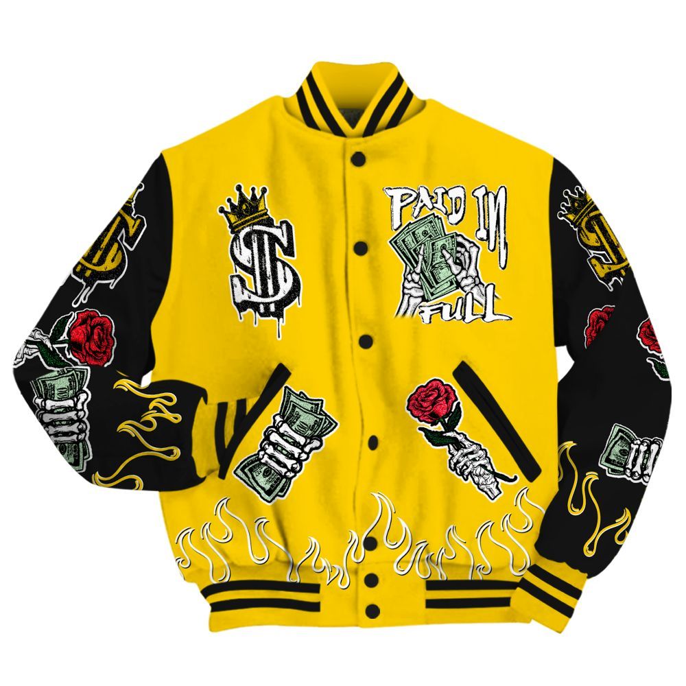 Varsity Jacket To Match Corteiz Air Max 95 Tour Yellow - Everybody Paid In All Over Print