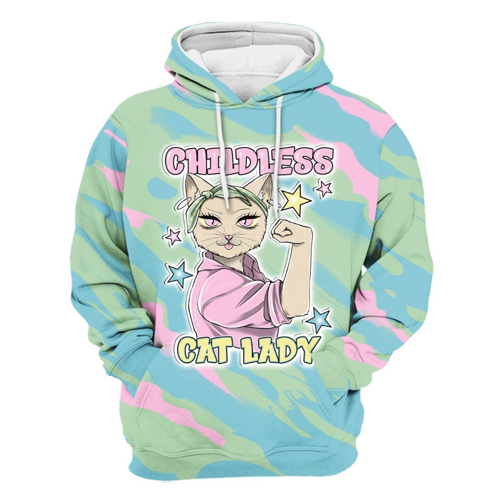 Hoodie To Match SB Dunk Low Visty - Childless Kat Lady All Over Print
