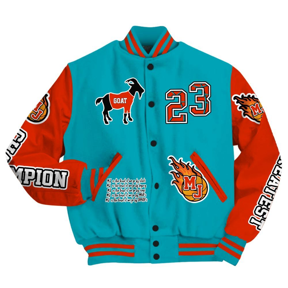 Varsity Jacket To Match Dunk Low KD 17 N7 - 23 G.0.A.T Jump Up Basketball All Over Print