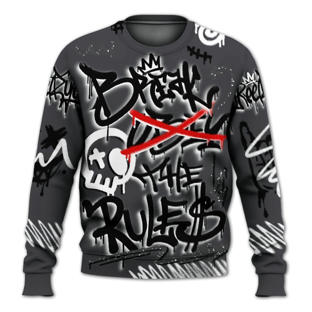 Sweatshirt To Match Fear 4s - Break Rules Streetwear All Over Print