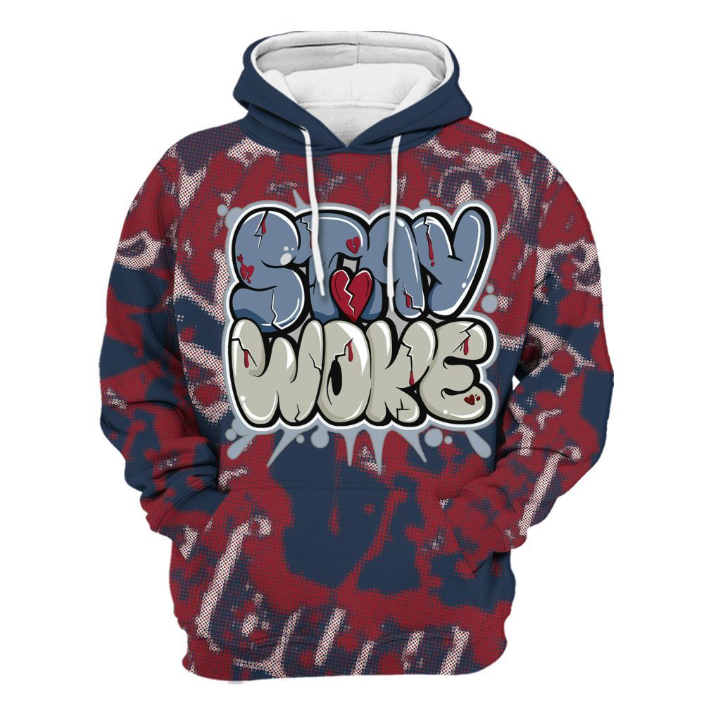 Hoodie To Match Navy Blue 2024 6s - Stay And Woken Street All Over Print