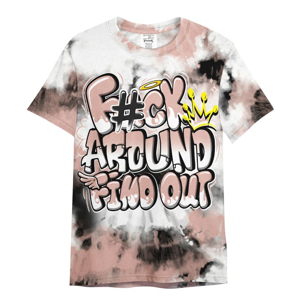 Shirt To Match Dunk Low Pink Velvet - Tie Dye FK Around Find Out All Over Print