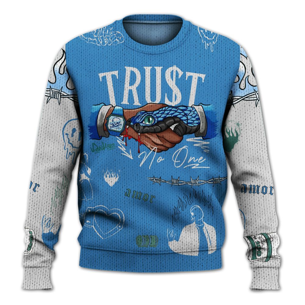 Knitted Sweater To Match Low Carolina 17s - Snake Trust No One