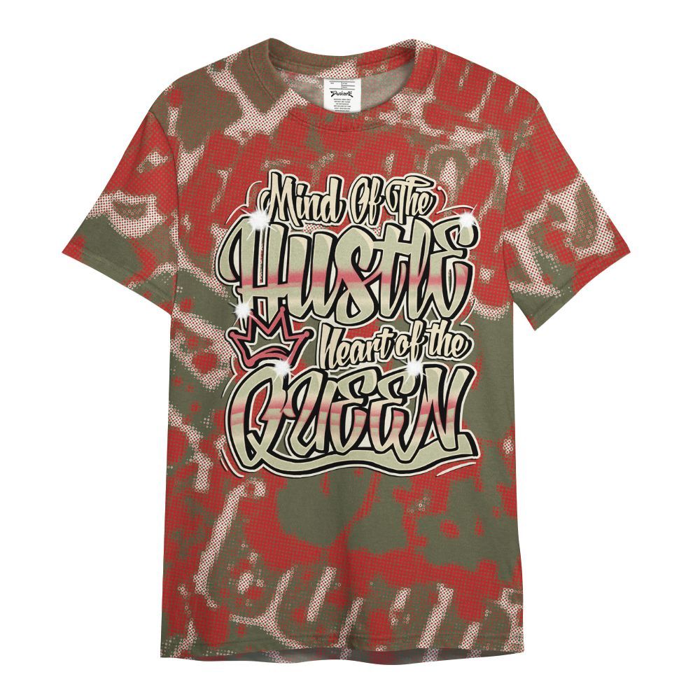 Shirt To Match Low OG Medium Olive 1s - Hustles Heart Queens Street All Over Print