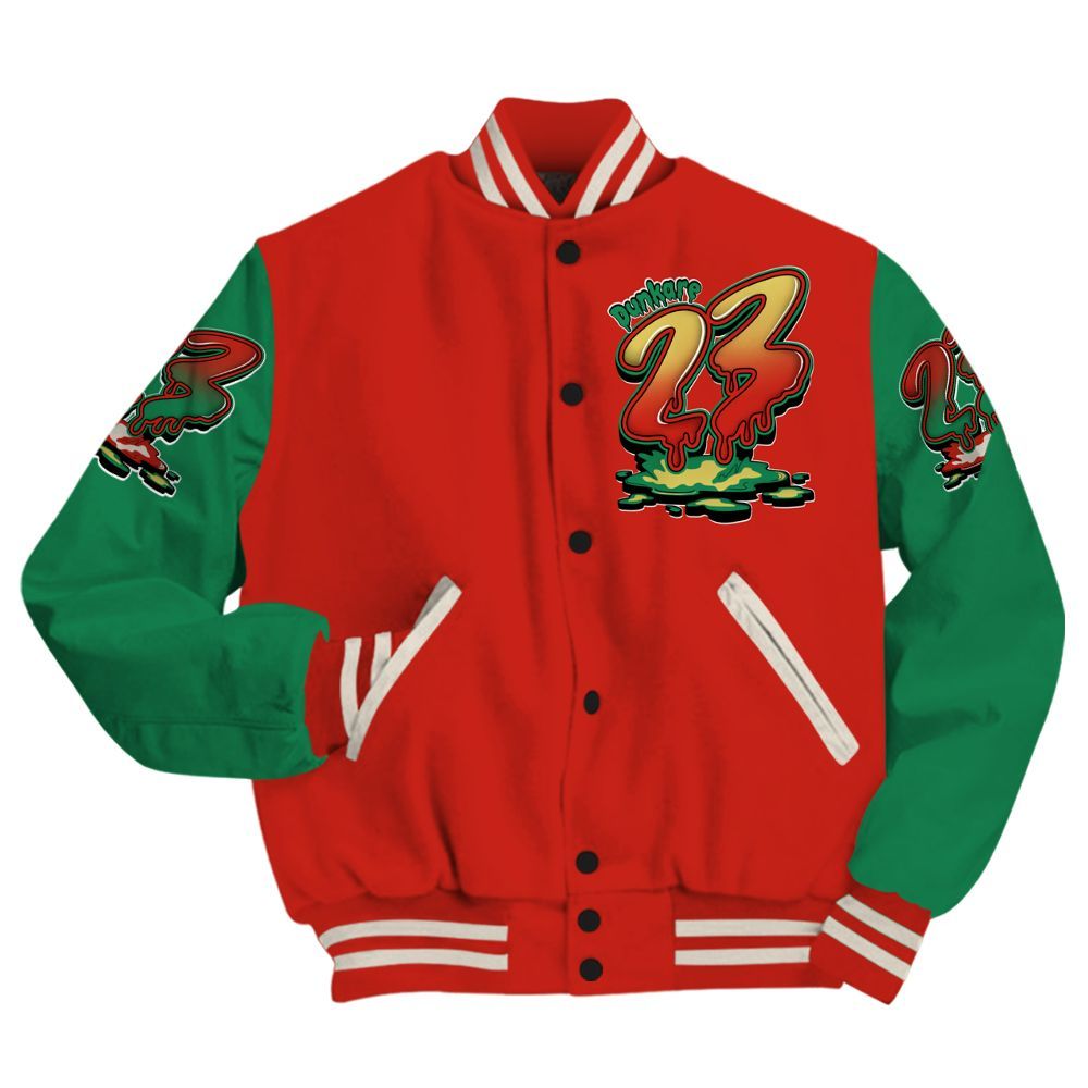 Varsity Jacket To Match Retro El Vuelo 3s - Custom Name 23 Drip Sludges All Over Print