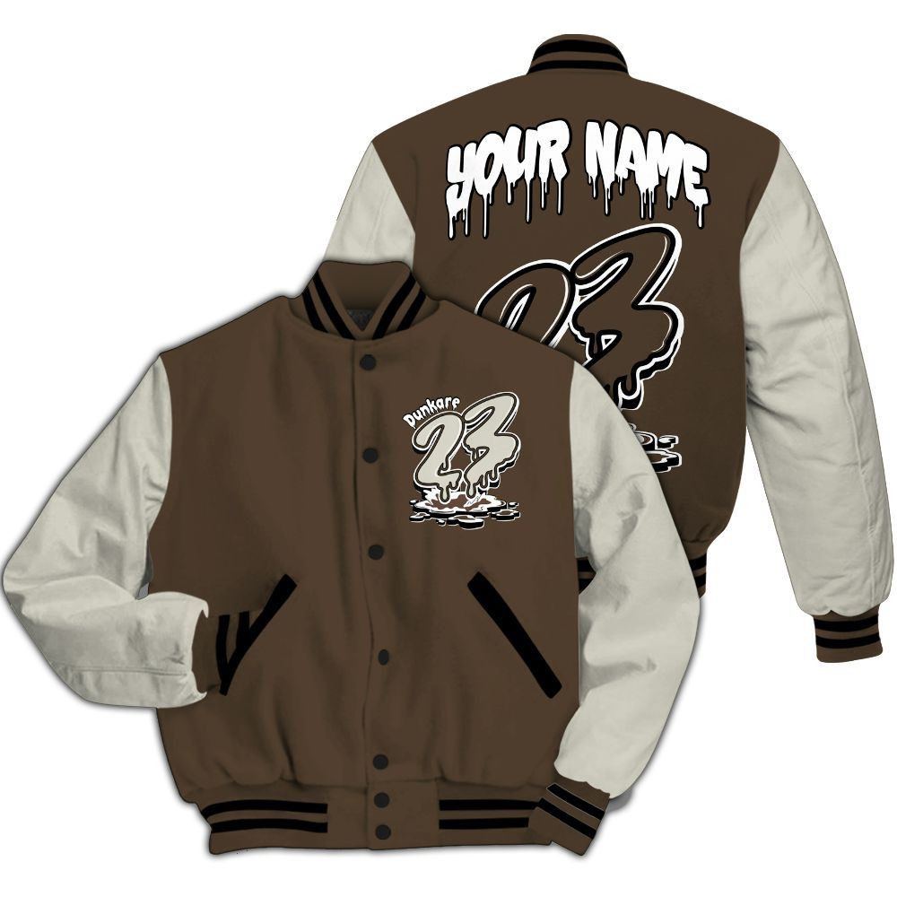 Varsity Jacket To Match Palomino 1s - Custom Name 23 Drip All Over Print