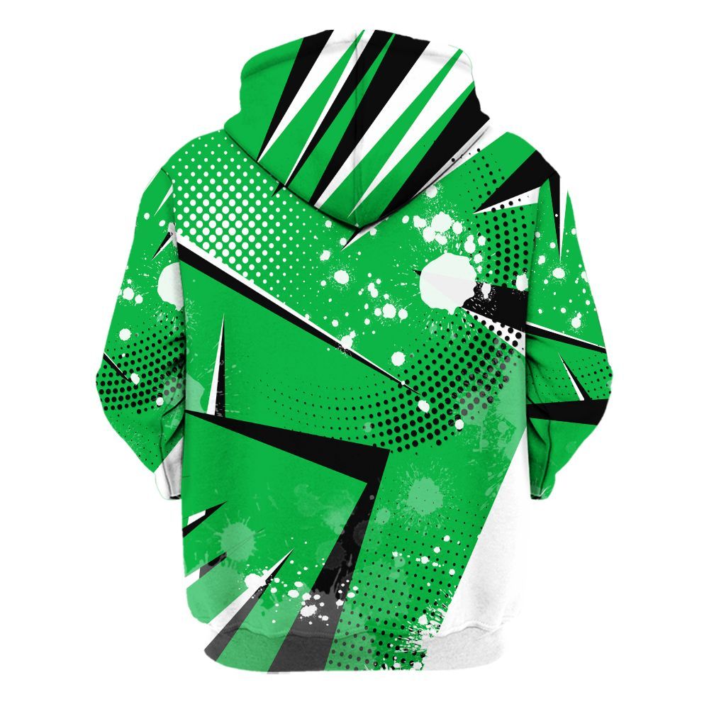 Hoodie To Match Lucky Green 5s - Poly Trust No One Dripping All Over Print