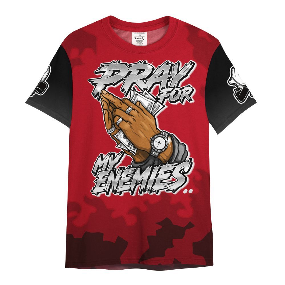Shirt To Match Bred Velvet 11s - Prayed For Enemies Graphic Blessing All Over Print