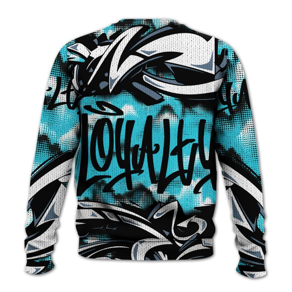 Sweater To Match Retro Gamma Blue 11s - Loyalty Out Value Graffiti Graphic