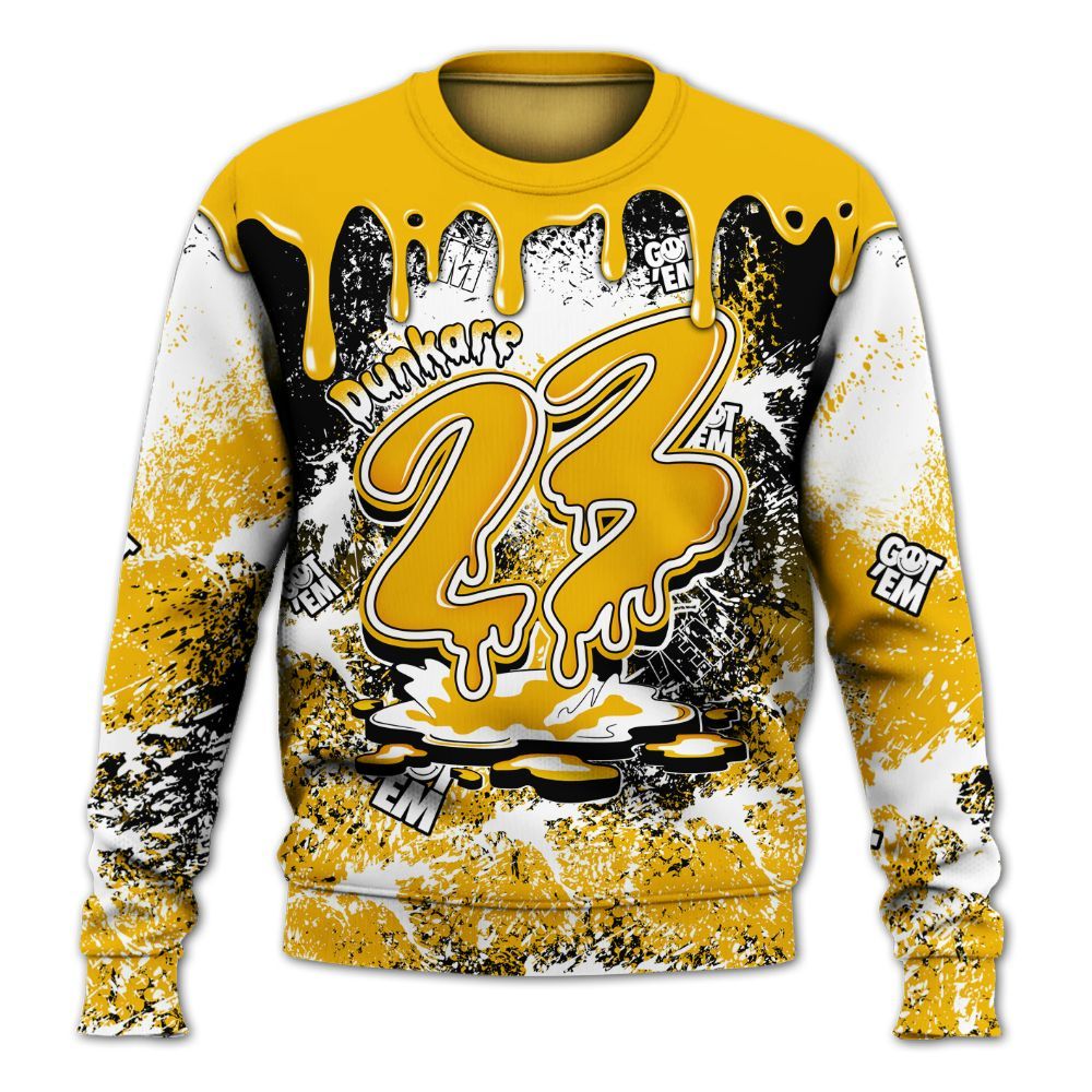 Sweatshirt To Match Del Sol 13s - Dripping 23 Drip All Over Print