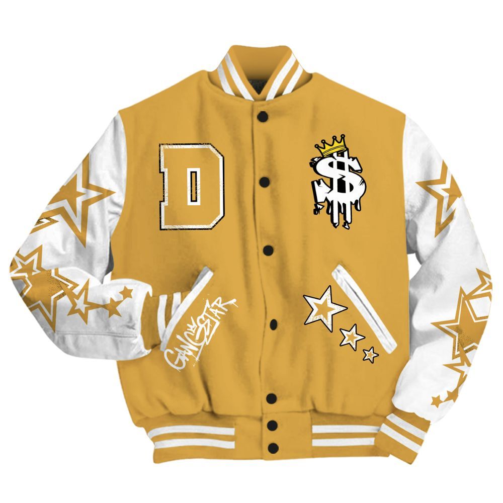 Varsity Jacket To Match Low OG Rookie Of The Year 1s - Lucky Money Paid In Full Retro All Over Print