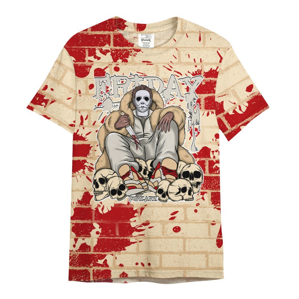 Shirt To Match Dunk Low Strawberry Waffle - Friday Brick All Over Print