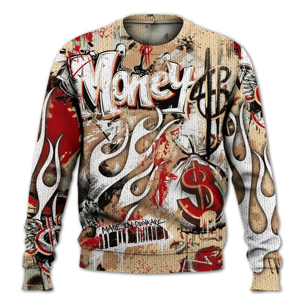 Knitted Sweater To Match Dunk Low Strawberry Waffle - The Best Money