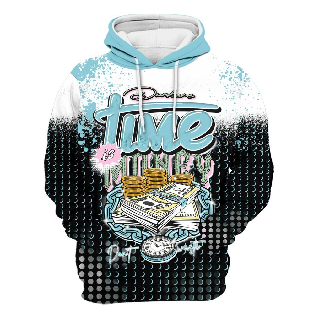 Hoodie To Match SB Dunk Low Visty - Halftone Time Is Money All Over Print
