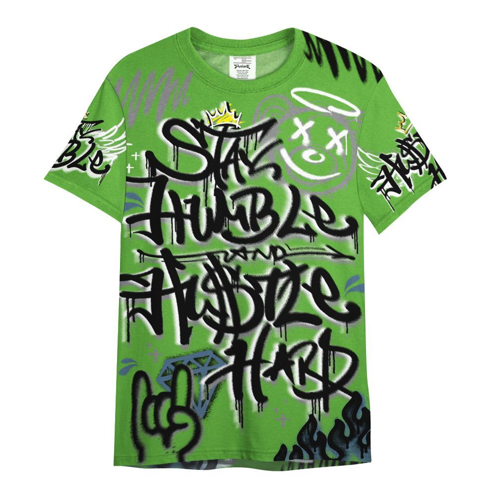 Shirt To Match Retro Green Bean 5s - Humble Drip Streetwear Graffity All Over Print