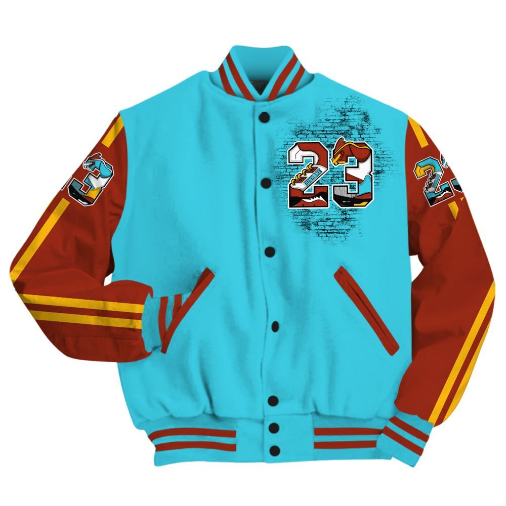 Varsity Jacket To Match SB Dunk Di'Orr Greenwood - Custom Name Number 23 5s All Over Print
