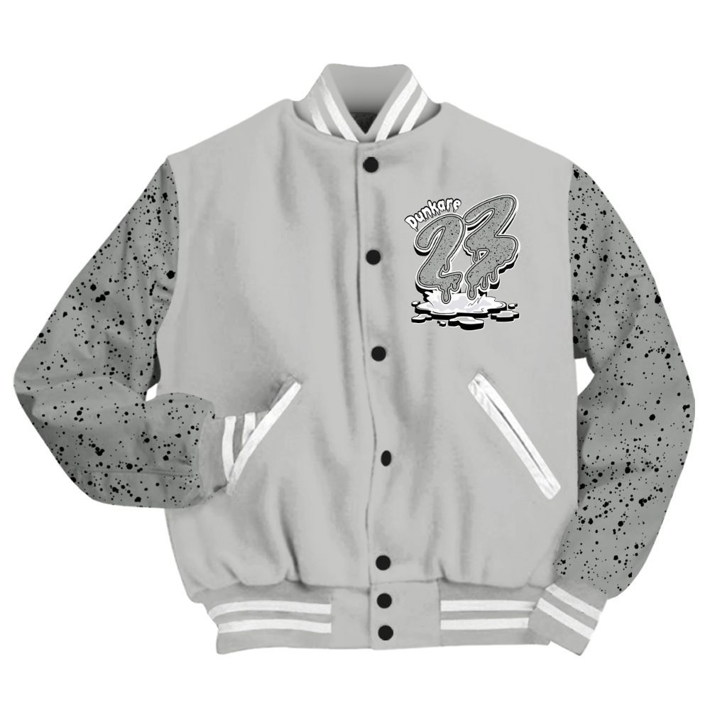 Varsity Jacket To Match Retro White Oreo 4s - Custom Name 23 Drip All Over Print