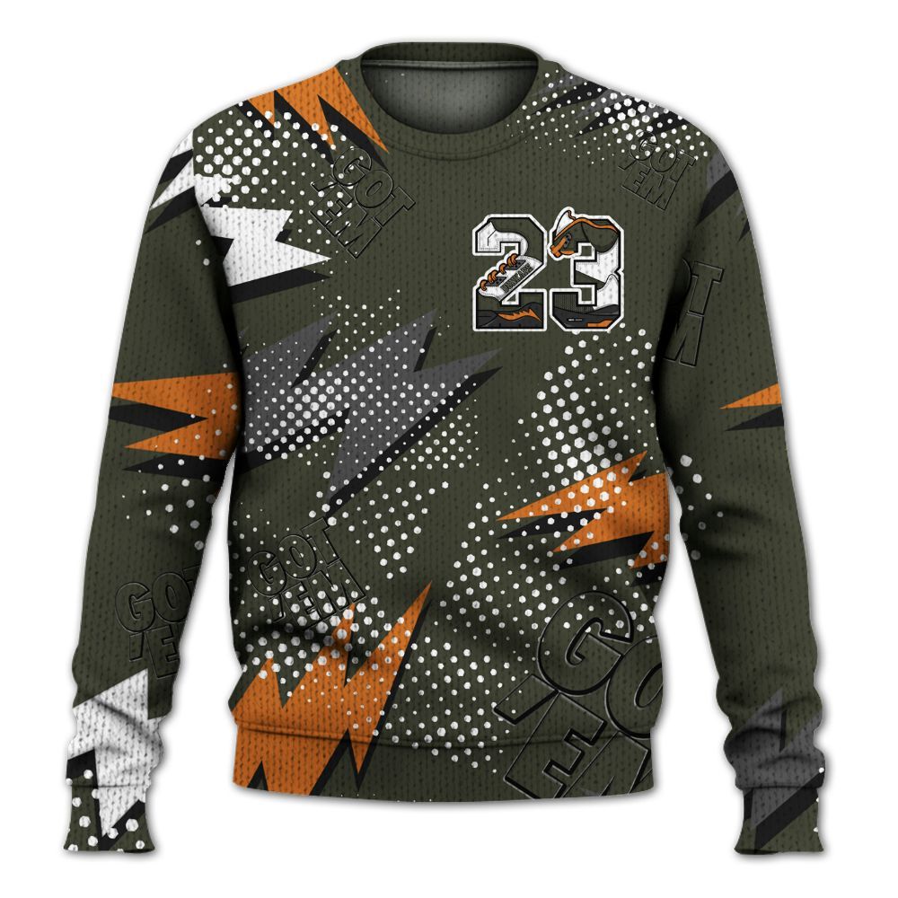 Sweater To Match Retro Undefeated 4s - 23 Custom Name 5s Graphic