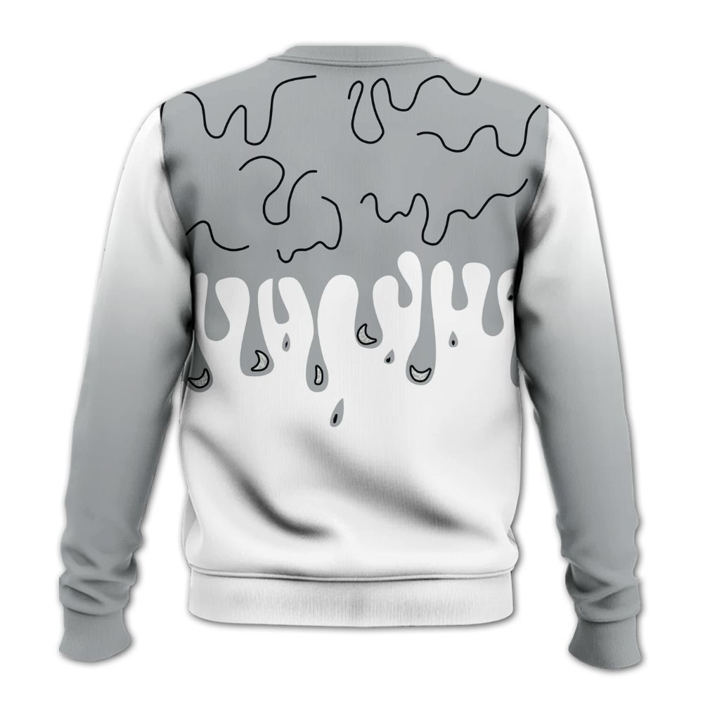 Sweatshirt To Match Retro Pure Money 3s - Trust No One Drip All Over Print