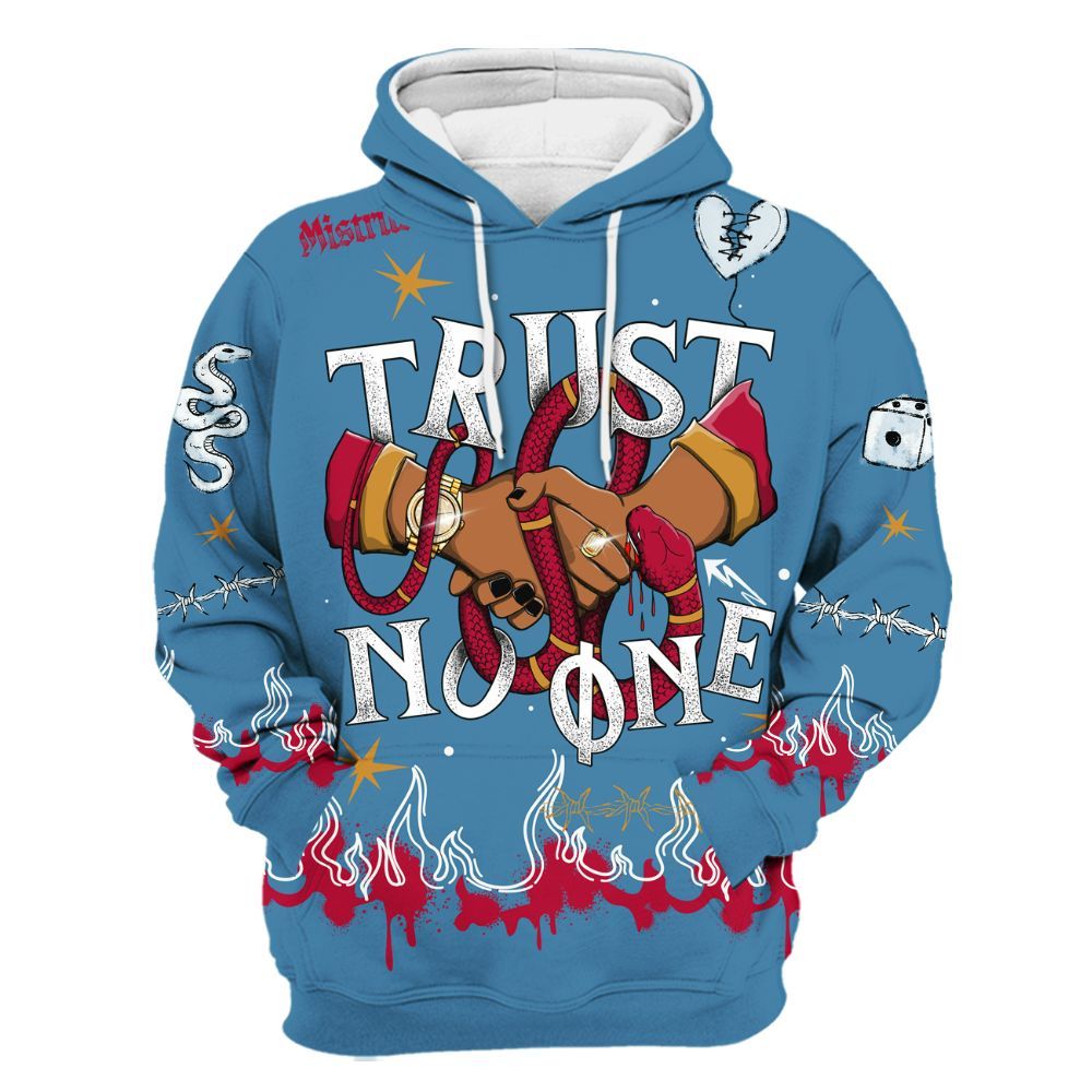 Hoodie To Match GS Messy Room 4s - Trust No One Snake-Bite Doodle Crayon All Over Print