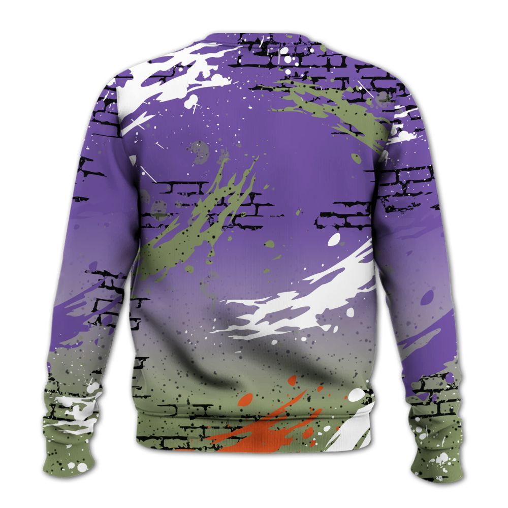 Sweatshirt To Match Canyon Purple 4s - Values Of Loyalty Drip All Over Print