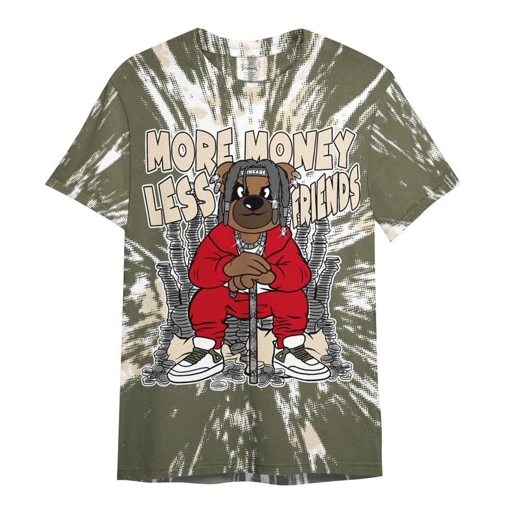 Shirt To Match Low OG Medium Olive 1s - More Moneys Bear Luxury Shirt Unisex