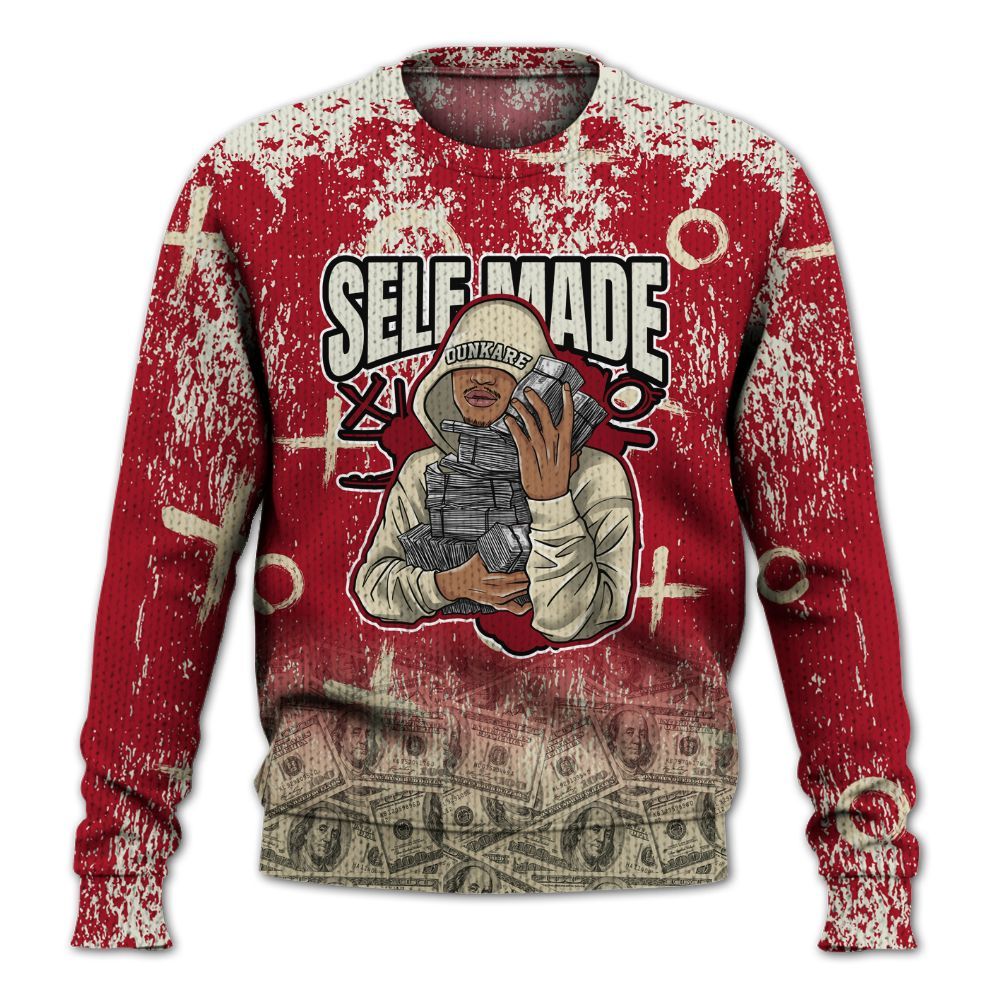 Knitted Sweater To Match 2025 High OG Cinnabar 1s - Selfmade Unique Drip
