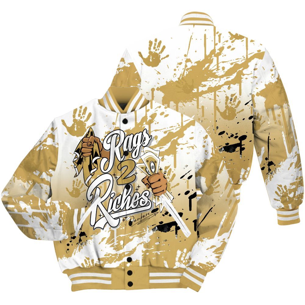 Varsity Jacket To Match Craft Paris 6s Shirt, Rag 2 Riches All Over Print