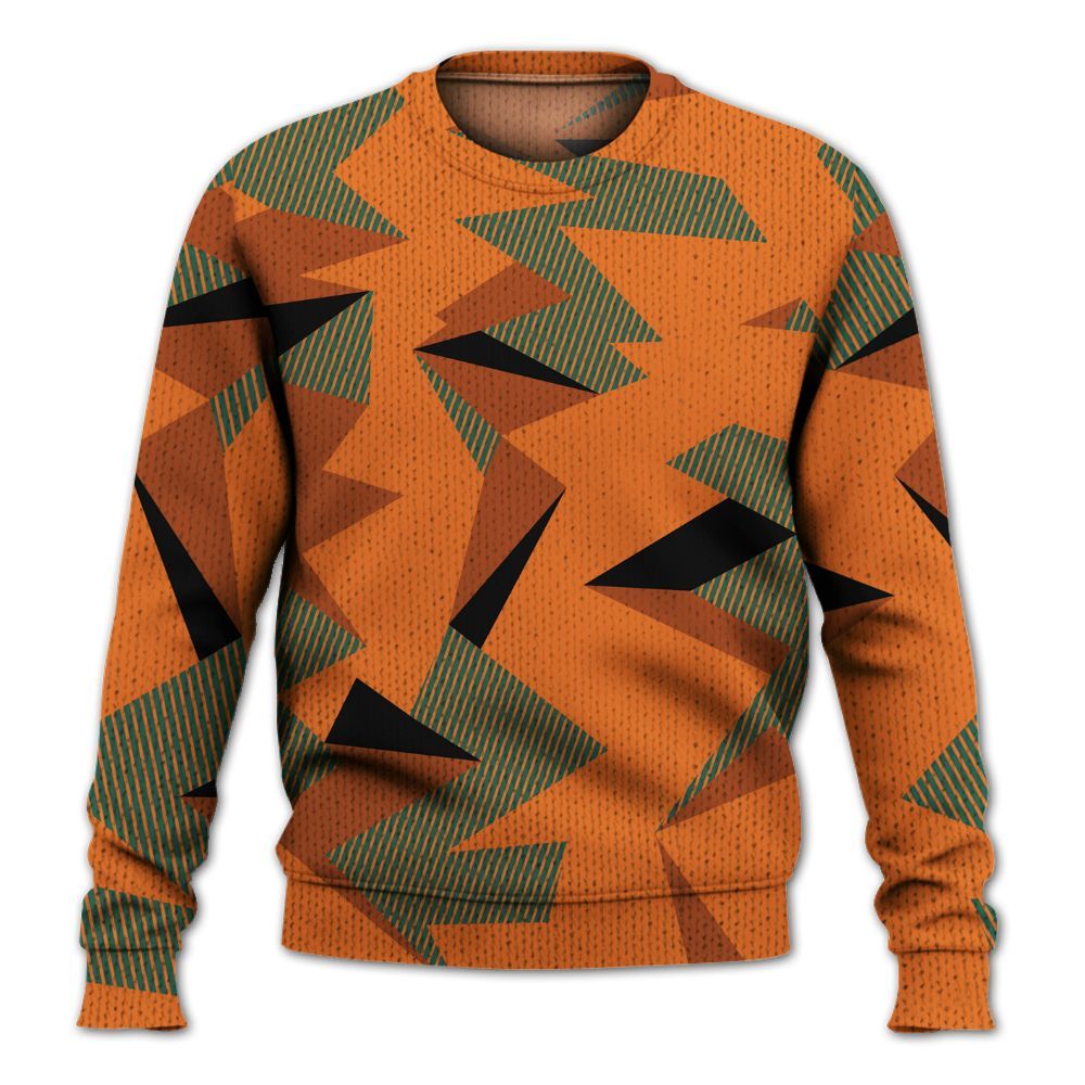 Knitted Sweater To Match Dunk Low Ceramic - Geometric Camouflage Pattern