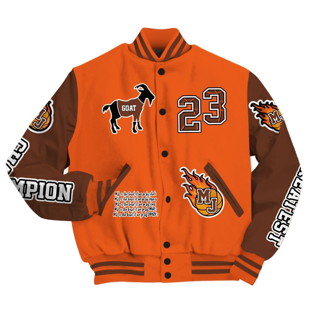 Varsity Jacket To Match High OG Starfish 1s - 23 G.0.A.T Jump Up Basketball All Over Print