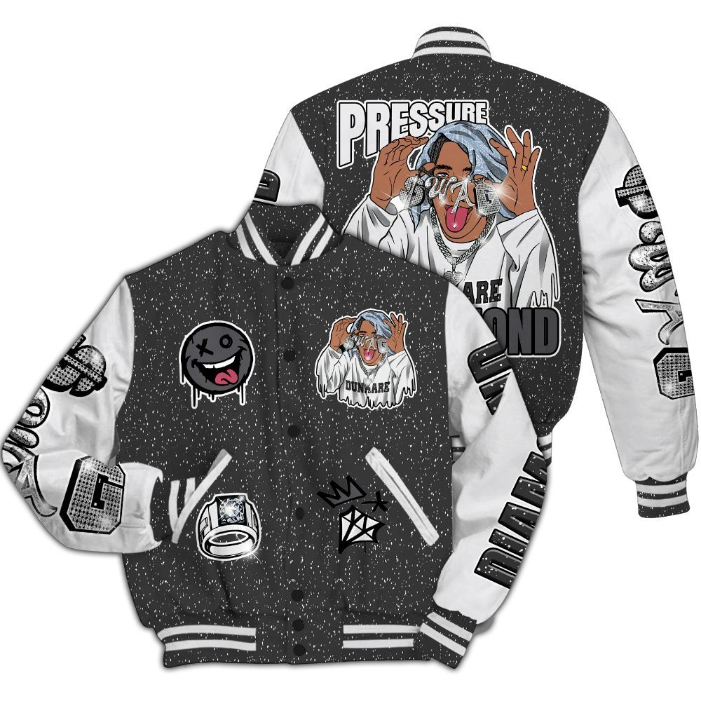 Varsity Jacket To Match Reverse Oreo 6s - Pressures Makes Varsity Jacket To Match All Over Print