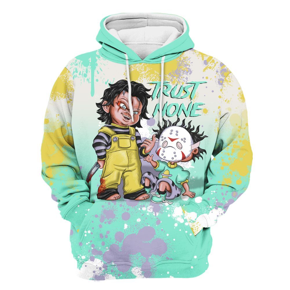 Hoodie To Match Dunk Low Easter 2026 - Trust No One Scary All Over Print