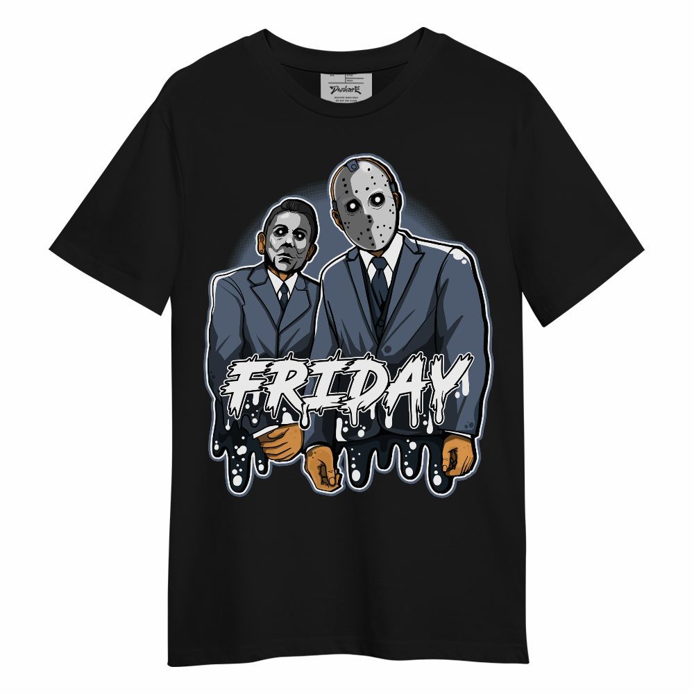 Shirt To Match Low Diffused Blue 11s - Friday Halloween Graphic Unisex Shirt