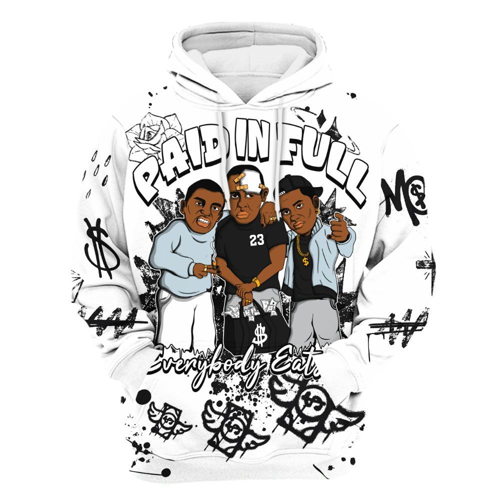 Hoodie To Match Kobe 9 Protro Halo - Everybody Paid In Full Crayon All Over Print