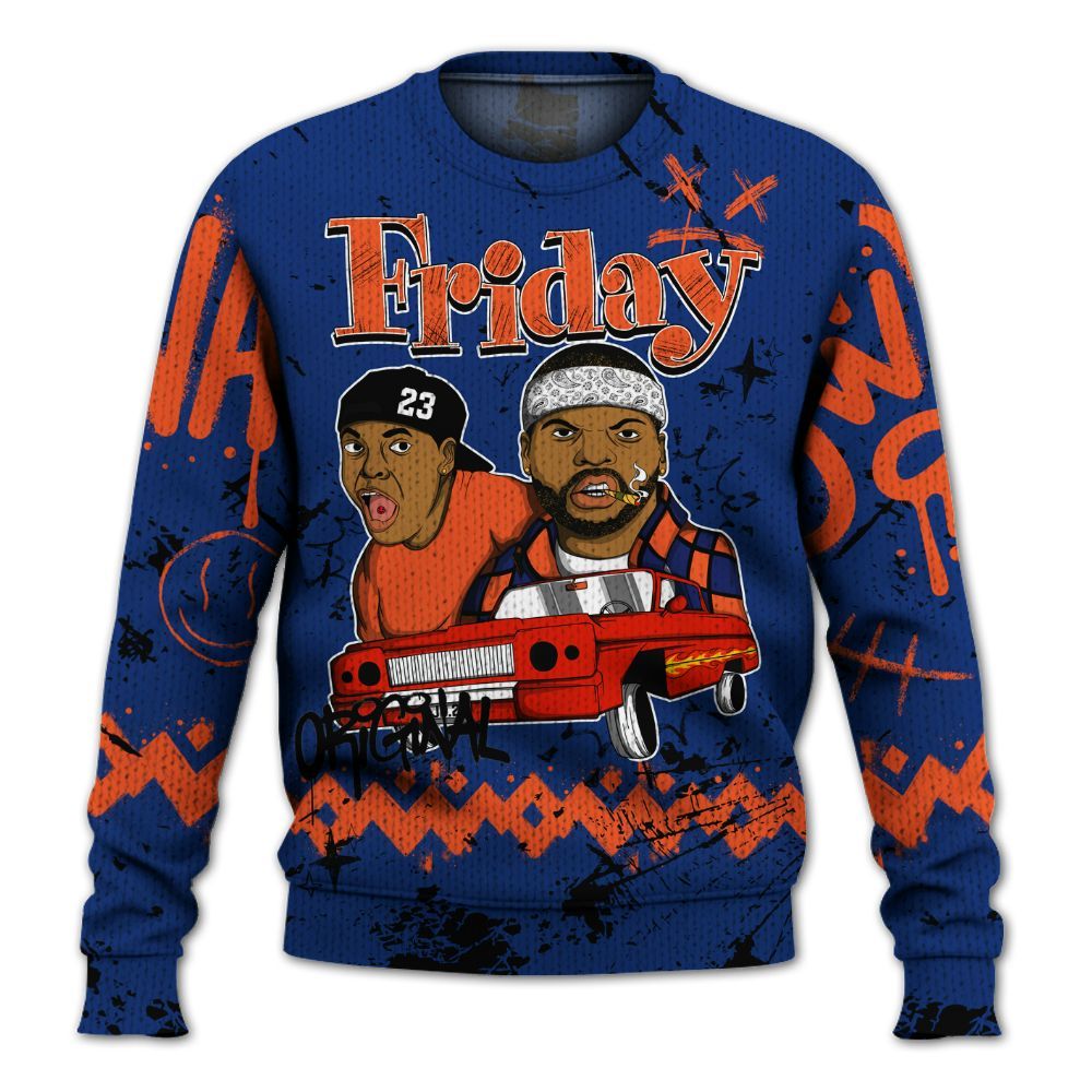 Knitted Sweater To Match Suede GS League - Friday Sneaker Crayon